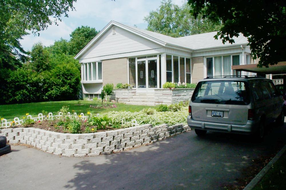 photo of raised bungalow with landscaped front